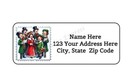 30 Christmas Carolers Personalized Return Address Labels 1 In X 2 625 In