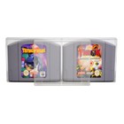 25pc N64 Cartridge Protectors Side Opening Clear Box Sleeves Case Nintendo 64