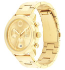 Movado Trend Propel 3601042 Gold Dial Stainless Steel Bracelet 44mm Mens Watch