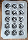 Commercial Chicago Metallic Personal Bundt Cake Pan 43055 15 Mini Count Used