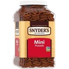 Snyder s Of Hanover Pretzels  Mini Pretzels  40 Oz Canister