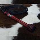 Handmade Nylon Paracord Bullwhip 16plait Braided Outdoor Training Prop Collector