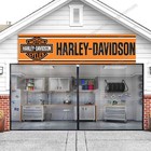 Harley Davidson Motorcycle 2x8 Ft Garage Sign Banner Flag Mount Garden Grommets