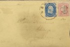 Certified Scott 64b   63 Cover 1861 Ny To Ithaca W  Letter 1861 Civil War Era 