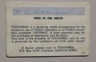 Vintage Fedco Department Store 1970s Credit Charge Card California Fedcharge     