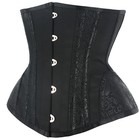 26 Cm Short Torso 5 Buttons Vintage 14 Steel Boned Underbust Corset Women 8131