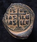 Vf Byzantine Christ Cross 1034 Ad Genuine   Detailed Coin Wallet