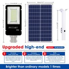 3000w Commercial Solar Street Lights Outdoor Flood Light Dusk To Dawn Lamp  pole
