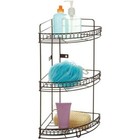 3 Tier Corner Bath Shelf Rust Resistant Metal Storage Caddy Shower Organizer New