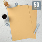 Kraft Paper Sheets 11  X 17   50 Pack  Brown Craft   Printer Paper