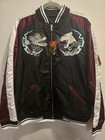 Japanese Sukajan Jacket Geisha Kimono Dragon Tiger Embroidered Size L New