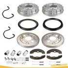 Front Brake Drum Wheel Cylinder Plate Shoes For Honda Trx350 Rancher 350 2004-06