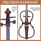 Electric Cello 4 4 Full Size Silent Metallic Mahagony Cecilio Ceco-1dw