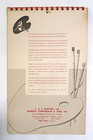 Vintage 1949 Artists Sketch Pad Pinup Calendar By Freeman Elliott  All 12 Months