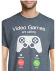 Mens T Shirt  video Games Are Calling And I Must Go  Grey New Fast Shipping 
