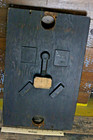  14x22  Board Mounted Industrial Foundry Wood Mold Sand Casting Pattern Vintage