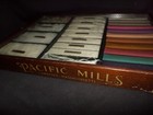 Fine Antique Pacific Mills Wool Salesman Sample Store Display Case