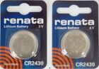 Cr2430 Renata Watch Batteries 2430  1 Piece  New Packaging Authorized Seller