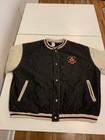 Vintage Mickey Mouse Jacket Xxl Black Cream 90s Disney Varsity Letterman Bomber