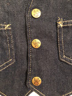 Vtg Unisex Kids Denim Vest 4t Billy The Kid Brand 1970s Western Retro Rare Htf