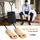 2pcs Wooden Boot Stretcher Adjustable Shoe Shaper Widener Expander For Men Women