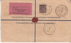 Burma  Gv Uprated Registered   Insured Cover  Rangoon-ponnamaravathy  Jan 1938