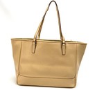 Nwt Coach Saffiano Leather East West City Tote F23576 Tan
