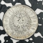 1934 Poland 2 Zlote Lot f6964 Silver  Nice  Y 27