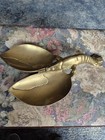 Large Vintage Solid Brass Lobster Catch-all   Trinket   Candy Dish 13  L Server