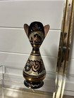 Vintage Turkish Copper Erzincanlilar Vase Hand Made In Turkey Etched painted
