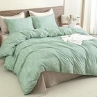  Queen Comforter Set 3 Pieces Floral Lightweight Queen  90 x90   Sage Green