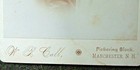 Antique 19th Century Victorian Cabinet Card Photograph m r  Call  Manchester Nh