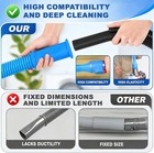 Petode 2pc Dryer Vent Cleaner Kit - Vacuum Hose Attachment   Brush Blue
