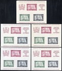 Un Stamps   38 Mnh Lot Of 10 Souvenir Sheets