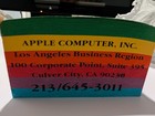 Rare Vintage Apple Computer  Inc  Rainbow Logo Office Acc Culver City La