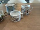 Lot Of 6 Vintage Antique Mustache Cups Collection Of Mugs W  Mustache Guards A