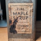 Antique Pure Maple Syrup E Hildebrand Houston Ohio Labeled Tin Can Loramie Twp
