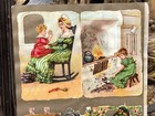 Victorian Die Cut Scraps Kids    Double Sided Glued On Sheet - L3