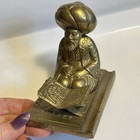 Solid Brass Antique Muslim Scholar Sculpture  Vintage  Religious  Islam  Arabica