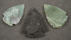 3 Colorful 1 2  -1 4   Flint Arrowheads Black Spearhead Point Knife Blade  I-785