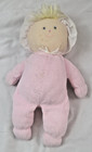 Vintage Eden Plush Little Pink Gingham Baby Doll Terrycloth Yarn Lovey