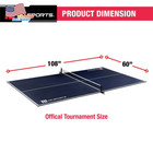 Official Size Conversion Top Table Tennis Table 12mm Thick 4 Piece Pong Table Us