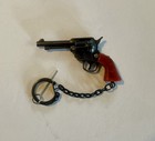 Vintage Victory Toy Cap Revolver Pistol Key Chain  Made In Hong Kong-nos