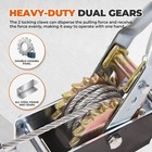 Winch Ratchet Tool Gear Power Puller Heavy Duty Cable Come Along For Boat Marine
