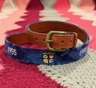 Smathers Branson Belt Mens 38 Hand Stitched Needle Point Multiple Themed Golf