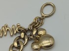 Vintage Walt Disney s Gold Toned Charm Bracelet   Faux Diamond Dc907