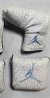 Air Jordan Head Cover White And Grey Unc Blue Handmade Upcycled