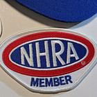 Nhra Championship Drag Racing Hat Cap Blue Sticker Patch