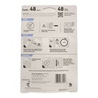 3m Command Mini Wall Hooks  Clear 48 Hooks   48 Command Strips  Clear