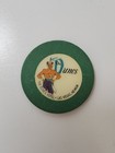 Vintage Dunes Hotel Roulette Casino Chip Green Las Vegas Nevada Sultan Gaming Nv